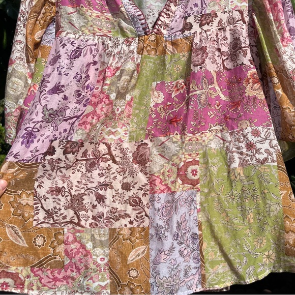 Johnny Was Multicolor Cotton/Silk BlendBlouse - Picture 2 of 7